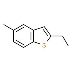 ChemSpider 2D Image | 2-Ethyl-5-methyl-1-benzothiophene | C11H12S
