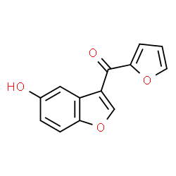ChemSpider 2D Image | 2-Furyl(5-hydroxy-1-benzofuran-3-yl)methanone | C13H8O4