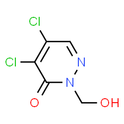 ChemSpider 2D Image | 4,5-Dichloro-2-(hydroxymethyl)-3(2H)-pyridazinone | C5H4Cl2N2O2