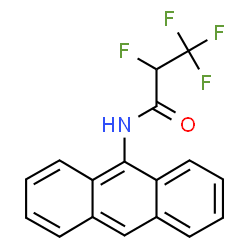 ChemSpider 2D Image | N-(9-Anthryl)-2,3,3,3-tetrafluoropropanamide  | C17H11F4NO