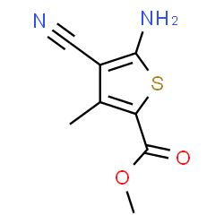 ChemSpider 2D Image | 2-AMINO-3-CYANO-4-METHYL-5-CARBMETHOXY THIOPHENE | C8H8N2O2S
