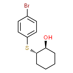 ChemSpider 2D Image | (1S,2S)-2-[(4-Bromophenyl)sulfanyl]cyclohexanol | C12H15BrOS