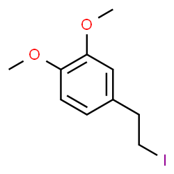 ChemSpider 2D Image | 4-(2-Iodoethyl)-1,2-dimethoxybenzene | C10H13IO2