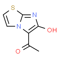 ChemSpider 2D Image | 1-(6-Hydroxyimidazo[2,1-b]thiazol-5-yl)ethanone | C7H6N2O2S