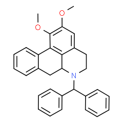 ChemSpider 2D Image | 6-Benzhydryl-1,2-dimethoxy-5,6,6a,7-tetrahydro-4H-dibenzo[de,g]quinoline | C31H29NO2