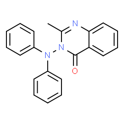 ChemSpider 2D Image | 3-(Diphenylamino)-2-methyl-4(3H)-quinazolinone | C21H17N3O