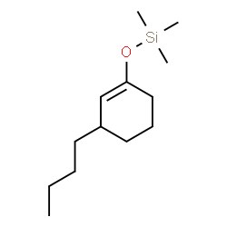 ChemSpider 2D Image | Cyclohexene, 3-butyl-1-trimethylsilyloxy- | C13H26OSi