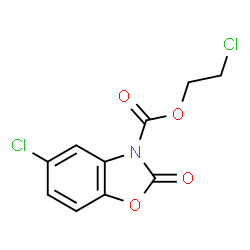 ChemSpider 2D Image | 2-Chloroethyl 5-chloro-2-oxo-1,3-benzoxazole-3(2H)-carboxylate | C10H7Cl2NO4