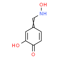 ChemSpider 2D Image | 2-Hydroxy-4-[(hydroxyamino)methylene]-2,5-cyclohexadien-1-one | C7H7NO3