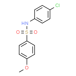 ChemSpider 2D Image | N-(4-Chlorophenyl)-4-methoxybenzenesulfonamide | C13H12ClNO3S