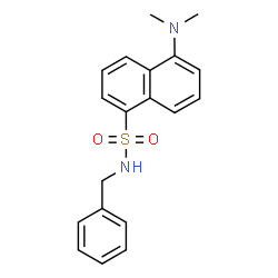 ChemSpider 2D Image | N-Benzyl-5-(dimethylamino)-1-naphthalenesulfonamide | C19H20N2O2S