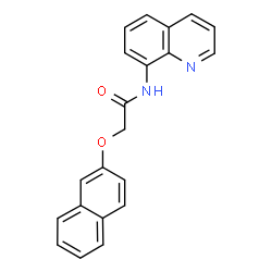 ChemSpider 2D Image | 2-(2-Naphthyloxy)-N-(8-quinolinyl)acetamide | C21H16N2O2
