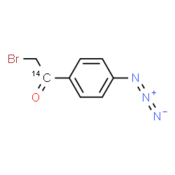 ChemSpider 2D Image | (carbonyl-14c)-4-azidophenacyl bromide | C714CH6BrN3O