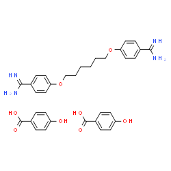 ChemSpider 2D Image | HEXAMIDINE DIPARABEN | C34H38N4O8