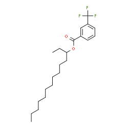 ChemSpider 2D Image | 3-Tetradecanyl 3-(trifluoromethyl)benzoate | C22H33F3O2