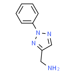 ChemSpider 2D Image | 1-(2-phenyl-1,2,3-triazol-4-yl)methanamine | C9H10N4