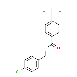 ChemSpider 2D Image | 4-Chlorobenzyl 4-(trifluoromethyl)benzoate  | C15H10ClF3O2
