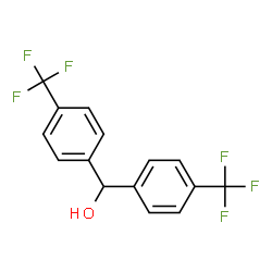 ChemSpider 2D Image | 4,4'-BIS(TRIFLUOROMETHYL)BENZHYDROL | C15H10F6O
