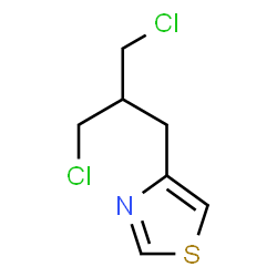 ChemSpider 2D Image | 4-[3-Chloro-2-(chloromethyl)propyl]-1,3-thiazole | C7H9Cl2NS