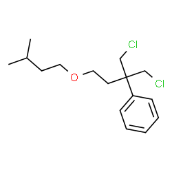 ChemSpider 2D Image | [1-Chloro-2-(chloromethyl)-4-(3-methylbutoxy)-2-butanyl]benzene | C16H24Cl2O