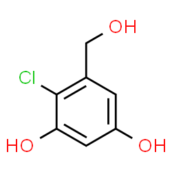 ChemSpider 2D Image | 4-Chloro-5-(hydroxymethyl)-1,3-benzenediol | C7H7ClO3