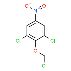 ChemSpider 2D Image | 1,3-Dichloro-2-(chloromethoxy)-5-nitrobenzene | C7H4Cl3NO3