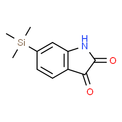 ChemSpider 2D Image | 6-(Trimethylsilyl)-1H-indole-2,3-dione | C11H13NO2Si