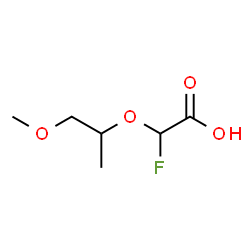 ChemSpider 2D Image | Fluoro[(1-methoxy-2-propanyl)oxy]acetic acid | C6H11FO4