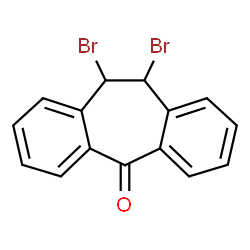 ChemSpider 2D Image | 10,11-Dibromo-10,11-dihydrodibenzo[a,d]cycloheptene-5-one | C15H10Br2O
