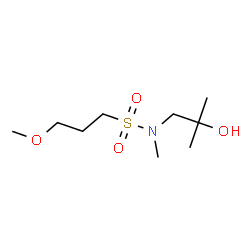 ChemSpider 2D Image | N-(2-Hydroxy-2-methylpropyl)-3-methoxy-N-methyl-1-propanesulfonamide | C9H21NO4S