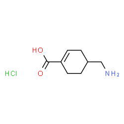 ChemSpider 2D Image | 4-(Aminomethyl)-1-cyclohexene-1-carboxylic acid hydrochloride (1:1) | C8H14ClNO2