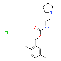 ChemSpider 2D Image | 1-[2-({[(2,5-Dimethylbenzyl)oxy]carbonyl}amino)ethyl]pyrrolidinium chloride | C16H25ClN2O2