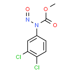 ChemSpider 2D Image | Methyl (3,4-dichlorophenyl)nitrosocarbamate | C8H6Cl2N2O3