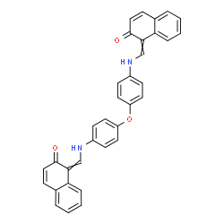 ChemSpider 2D Image | 1,1'-[Oxybis(4,1-phenyleneiminomethylylidene)]di(2(1H)-naphthalenone) | C34H24N2O3