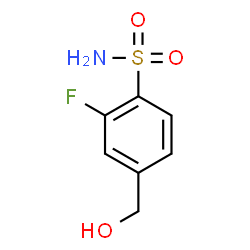 ChemSpider 2D Image | 2-Fluoro-4-(hydroxymethyl)benzenesulfonamide | C7H8FNO3S
