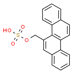 ChemSpider 2D Image | 5-Chrysenylmethyl hydrogen sulfate | C19H14O4S