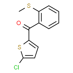 ChemSpider 2D Image | (5-Chloro-2-thienyl)[2-(methylsulfanyl)phenyl]methanone | C12H9ClOS2
