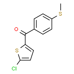 ChemSpider 2D Image | (5-Chloro-2-thienyl)[4-(methylsulfanyl)phenyl]methanone | C12H9ClOS2
