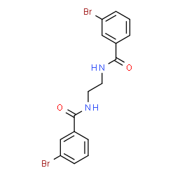 ChemSpider 2D Image | N,N'-1,2-Ethanediylbis(3-bromobenzamide) | C16H14Br2N2O2