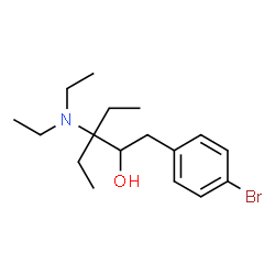 ChemSpider 2D Image | 1-(4-Bromophenyl)-3-(diethylamino)-3-ethyl-2-pentanol | C17H28BrNO