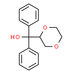ChemSpider 2D Image | 1,4-Dioxan-2-yl(diphenyl)methanol | C17H18O3