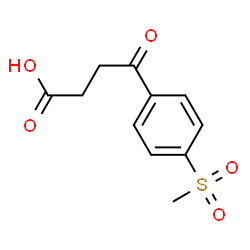 ChemSpider 2D Image | 3-(4-METHANESULFONYLBENZOYL)PROPIONIC ACID | C11H12O5S