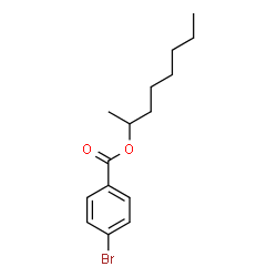 ChemSpider 2D Image | 2-Octanyl 4-bromobenzoate | C15H21BrO2