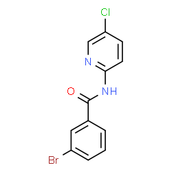 ChemSpider 2D Image | 3-Bromo-N-(5-chloro-2-pyridinyl)benzamide | C12H8BrClN2O