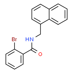 ChemSpider 2D Image | 2-Bromo-N-(1-naphthylmethyl)benzamide | C18H14BrNO