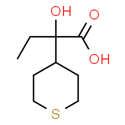 ChemSpider 2D Image | 2-Hydroxy-2-(tetrahydro-2H-thiopyran-4-yl)butanoic acid | C9H16O3S