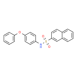 ChemSpider 2D Image | N-(4-Phenoxyphenyl)-2-naphthalenesulfonamide | C22H17NO3S