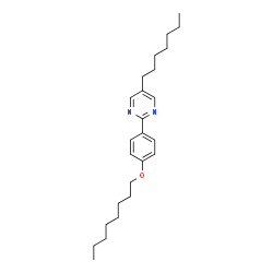 ChemSpider 2D Image | 5-Heptyl-2-[4-(octyloxy)phenyl]pyrimidine | C25H38N2O