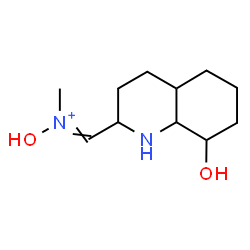 ChemSpider 2D Image | N-Hydroxy(8-hydroxydecahydro-2-quinolinyl)-N-methylmethaniminium | C11H21N2O2