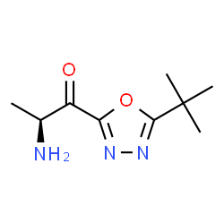 ChemSpider 2D Image | (2S)-2-amino-1-(5-tert-butyl-1,3,4-oxadiazol-2-yl)propan-1-one | C9H15N3O2